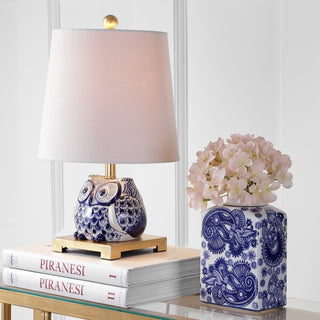 Justina 16" Ceramic Mini LED Table Lamp - JONATHAN Y