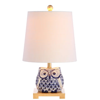 Justina 16" Ceramic Mini LED Table Lamp - JONATHAN Y
