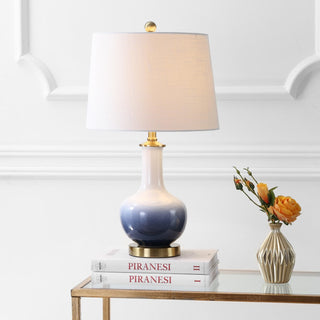 Gradient 25" Ceramic/Brass LED Table Lamp - JONATHAN Y