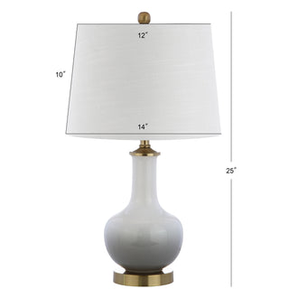 Gradient 25" Ceramic/Brass LED Table Lamp - JONATHAN Y