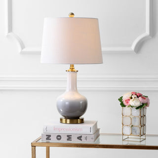 Gradient 25" Ceramic/Brass LED Table Lamp - JONATHAN Y