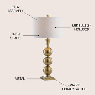 Mackenzie 33" Metal LED Table Lamp - JONATHAN Y