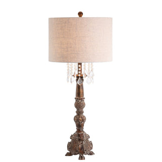 Carlisle 33.5" Resin/Acrylic LED Table Lamp - JONATHAN Y