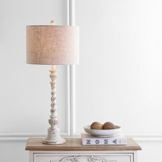 Regent 33" Rustic Resin LED Table Lamp - JONATHAN Y