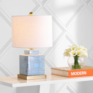 Catherine 22" Ceramic/Metal Ginger Jar LED Table Lamp - JONATHAN Y