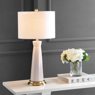 Hartley 29" Ceramic Column LED Table Lamp - JONATHAN Y