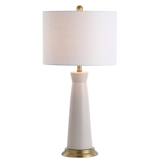 Hartley 29" Ceramic Column LED Table Lamp - JONATHAN Y