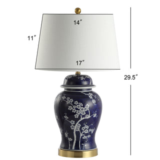 Gracie 29.5" Ginger Jar Ceramic/Metal LED Table Lamp - JONATHAN Y