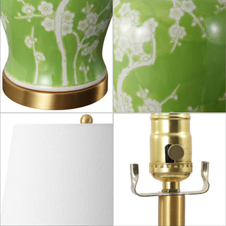 Gracie 29.5" Ginger Jar Ceramic/Metal LED Table Lamp - JONATHAN Y