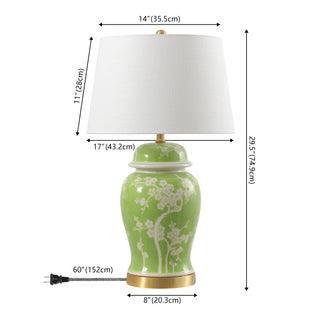 Gracie 29.5" Ginger Jar Ceramic/Metal LED Table Lamp - JONATHAN Y