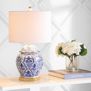 Gretchen 25" Ginger Jar Ceramic/Metal LED Table Lamp - JONATHAN Y
