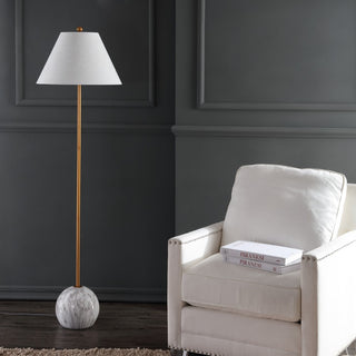 Miami 63.5" Minimalist Resin/Metal LED Floor Lampite - JONATHAN Y
