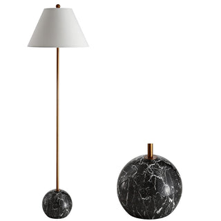 Miami 63.5" Minimalist Resin/Metal LED Floor Lampite - JONATHAN Y