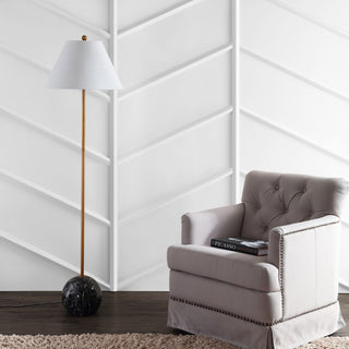 Miami 63.5" Minimalist Resin/Metal LED Floor Lampite - JONATHAN Y