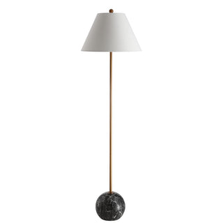 Miami 63.5" Minimalist Resin/Metal LED Floor Lampite - JONATHAN Y