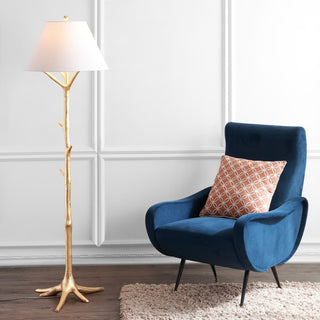 Arbor 63.5" Faux Bois Resin LED Floor Lamp - JONATHAN Y