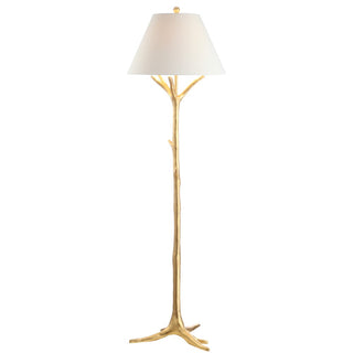 Arbor 63.5" Faux Bois Resin LED Floor Lamp - JONATHAN Y