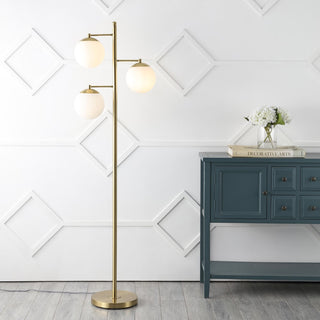 Ellie 66" Modern Vintage Iron LED Floor Lamp - JONATHAN Y
