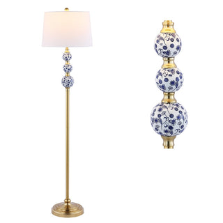 Tavira 62.5" Classic Midcentury Iron LED Floor Lamp - JONATHAN Y
