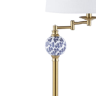 Aveiro 61.5" Classic Midcentury Iron LED Floor Lamp - JONATHAN Y