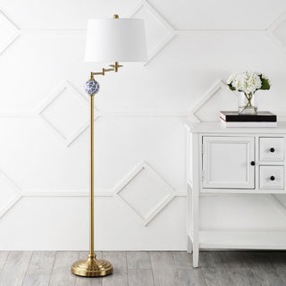 Aveiro 61.5" Classic Midcentury Iron LED Floor Lamp - JONATHAN Y