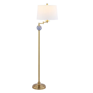Aveiro 61.5" Classic Midcentury Iron LED Floor Lamp - JONATHAN Y