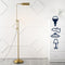 Zinnia 63" Industrial Minimalist Height-Adjustable Iron Pharmacy LED Floor Lamp