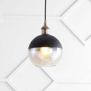 Nixon 7.5" Adjustable Drop Globe Metal/Glass LED Pendant - JONATHAN Y