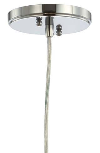 Wyatt 9.5" Adjustable Drop Pharmacy Metal/Glass LED Pendant - JONATHAN Y
