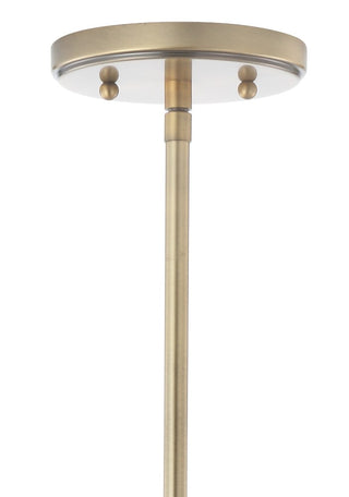 Kurtz School House Adjustable Drop Metal/Glass LED Pendant - JONATHAN Y
