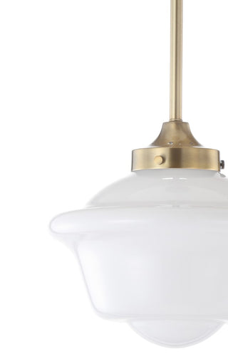 Kurtz School House Adjustable Drop Metal/Glass LED Pendant