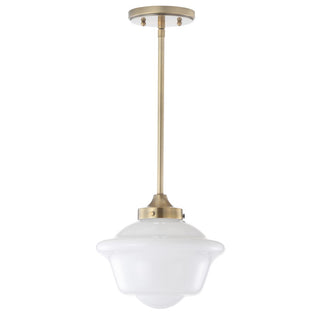 Kurtz School House Adjustable Drop Metal/Glass LED Pendant