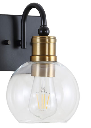Marais Iron/Glass Rustic Vintage LED Vanity Light - JONATHAN Y