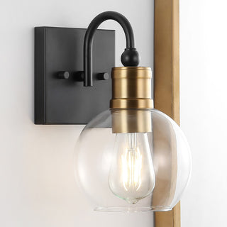 Marais Iron/Glass Rustic Vintage LED Vanity Light - JONATHAN Y