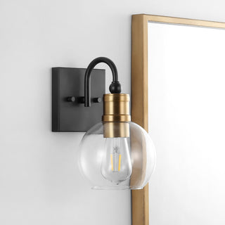 Marais Iron/Glass Rustic Vintage LED Vanity Light - JONATHAN Y
