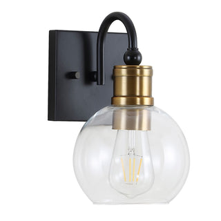 Marais Iron/Glass Rustic Vintage LED Vanity Light - JONATHAN Y