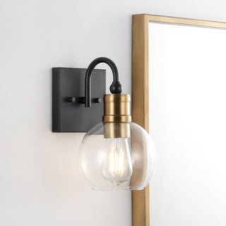 Marais Iron/Glass Rustic Vintage LED Vanity Light - JONATHAN Y