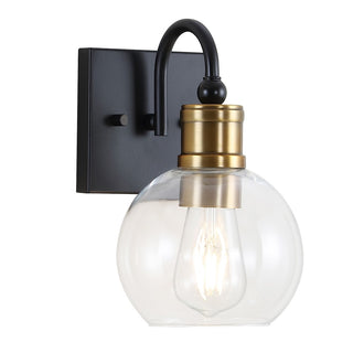 Marais Iron/Glass Rustic Vintage LED Vanity Light - JONATHAN Y