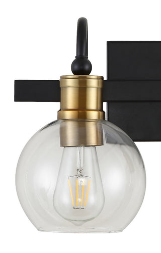 Marais Iron/Glass Rustic Vintage LED Vanity Light - JONATHAN Y