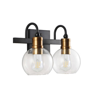 Marais Iron/Glass Rustic Vintage LED Vanity Light - JONATHAN Y