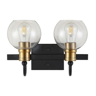 Marais Iron/Glass Rustic Vintage LED Vanity Light - JONATHAN Y