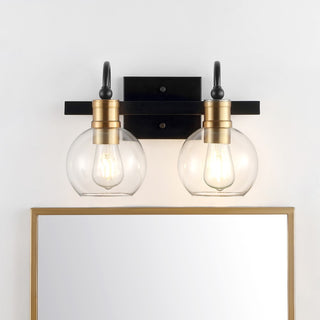 Marais Iron/Glass Rustic Vintage LED Vanity Light - JONATHAN Y