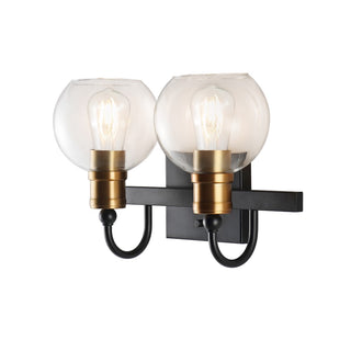 Marais Iron/Glass Rustic Vintage LED Vanity Light - JONATHAN Y