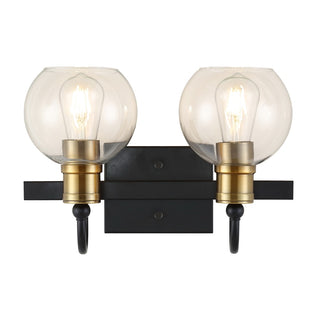 Marais Iron/Glass Rustic Vintage LED Vanity Light - JONATHAN Y