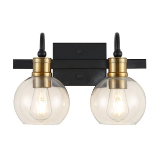 Marais Iron/Glass Rustic Vintage LED Vanity Light - JONATHAN Y