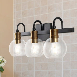 Marais Iron/Glass Rustic Vintage LED Vanity Light
