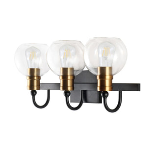 Marais Iron/Glass Rustic Vintage LED Vanity Light
