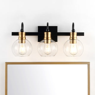 Marais Iron/Glass Rustic Vintage LED Vanity Light - JONATHAN Y