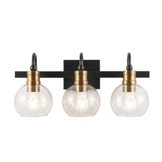 Marais Iron/Glass Rustic Vintage LED Vanity Light - JONATHAN Y