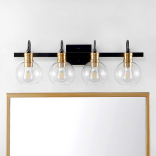 Marais Iron/Glass Rustic Vintage LED Vanity Light